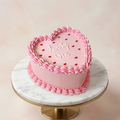 Blushing Heart Cake