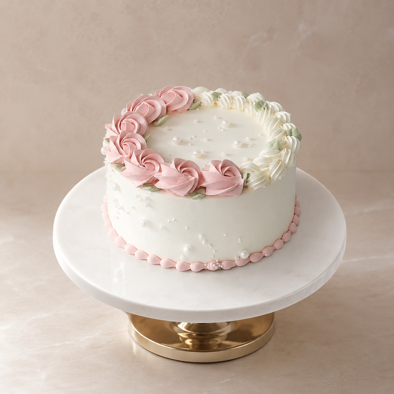 Pearls Elegance Cake