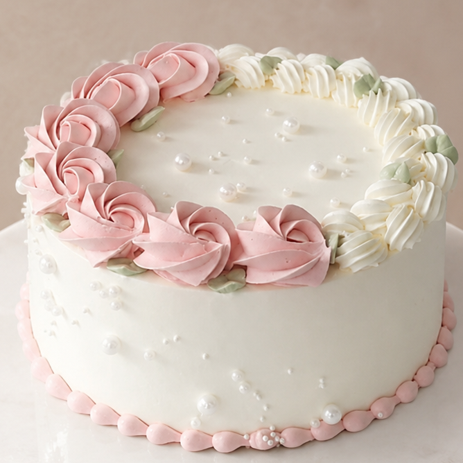 Pearls Elegance Cake