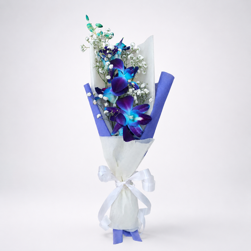 Best Dad Cake With Blue Orchids