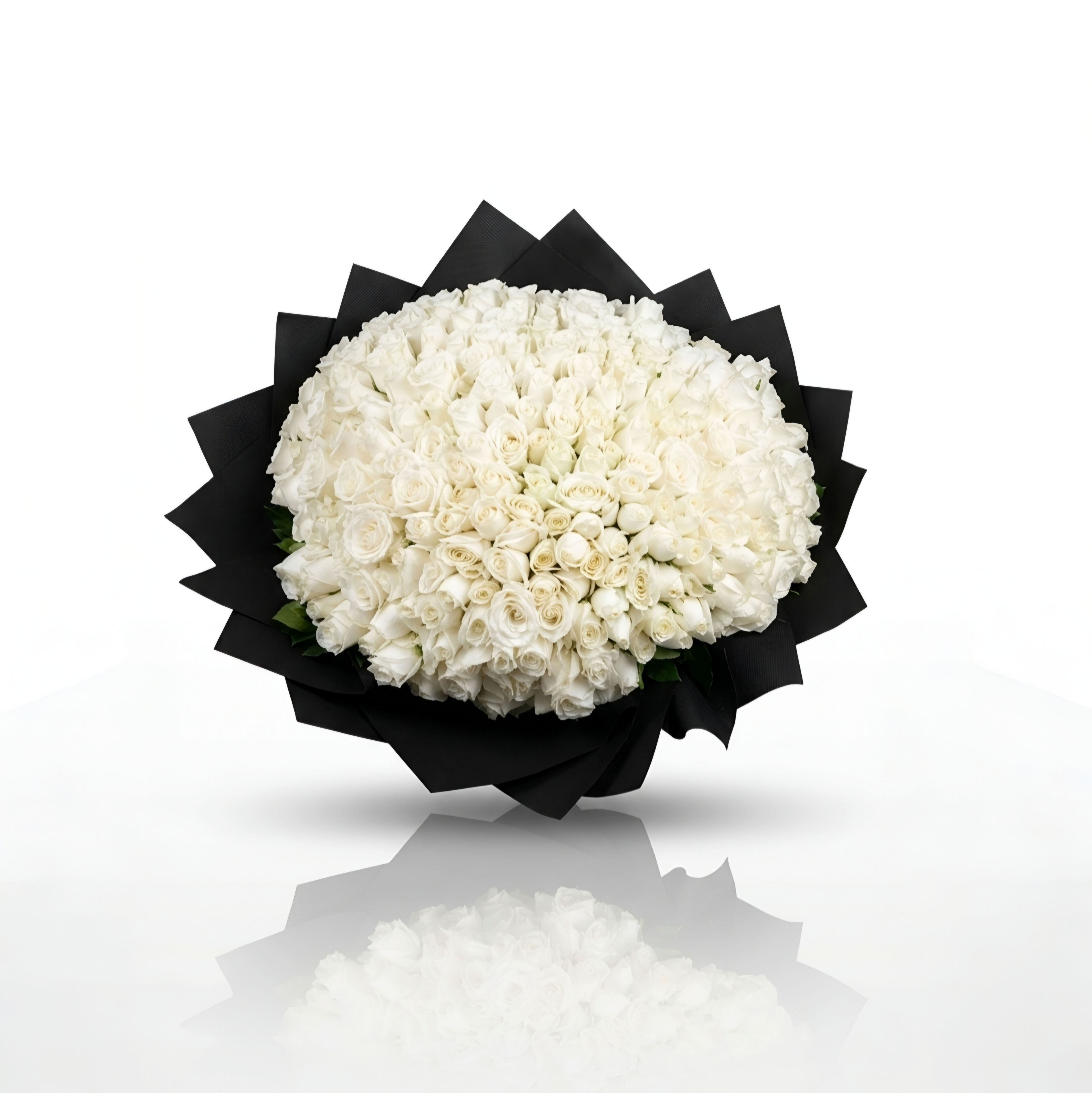 500 White Roses Bouquet