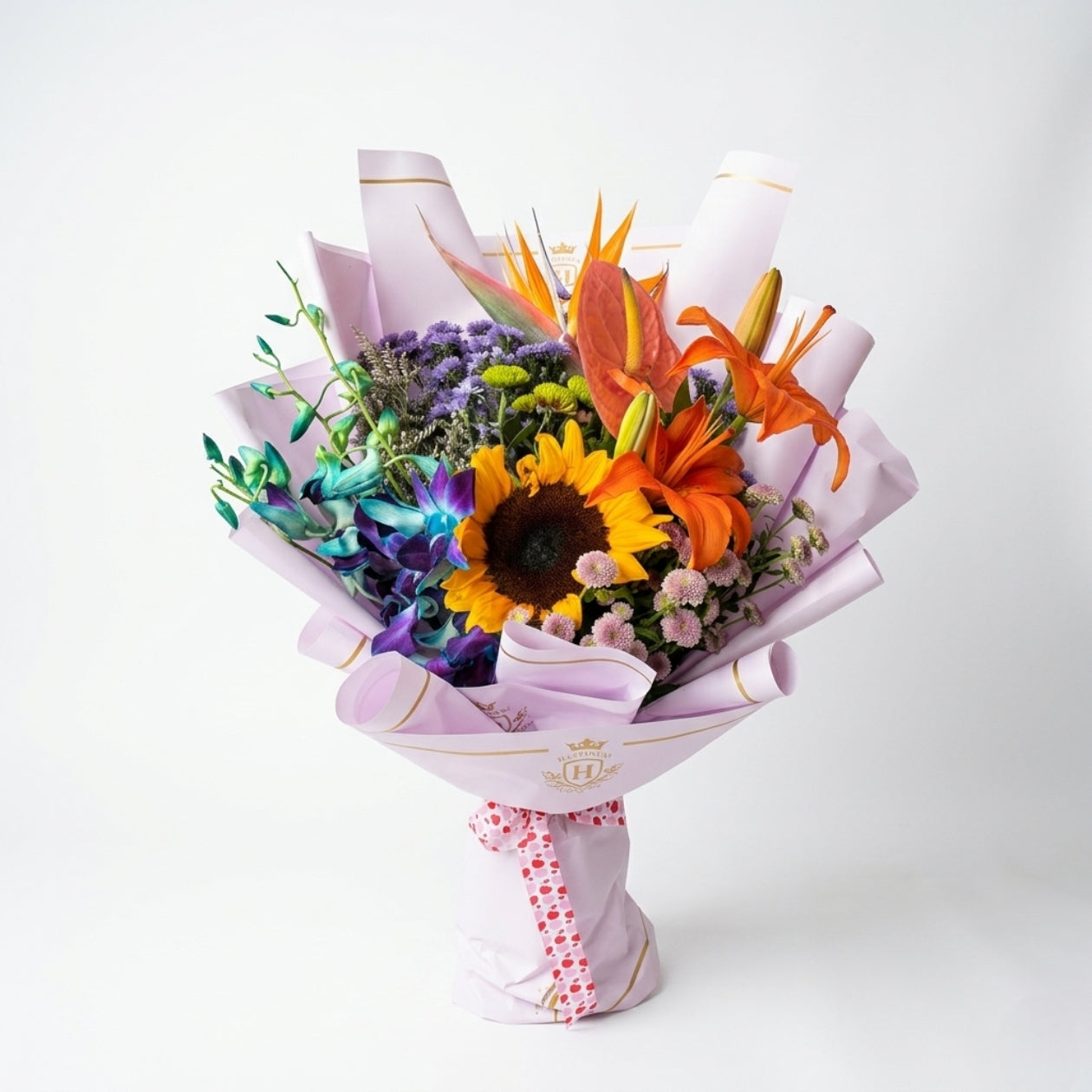 Sunflower & Anthurium Bouquet