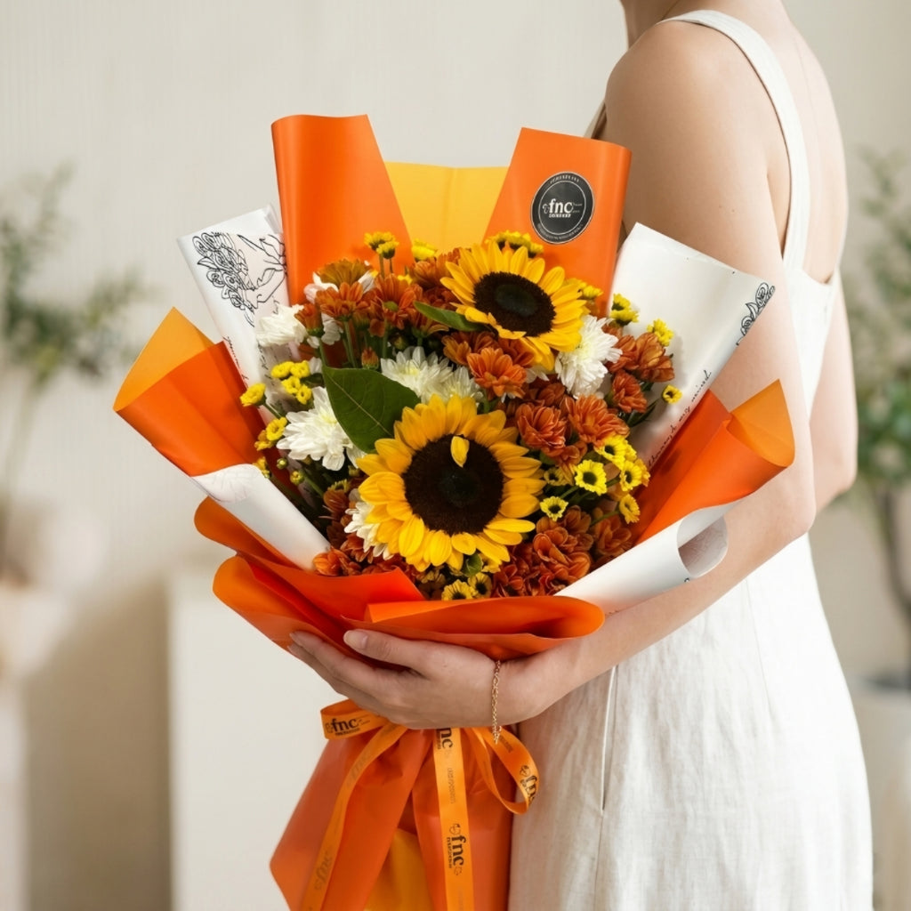 Sunflower & Mix Daisy Bouquet