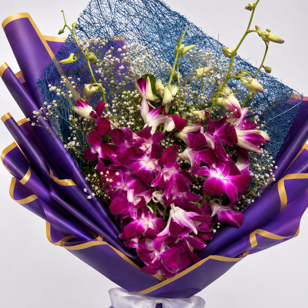 Purple Orchid Bouquet