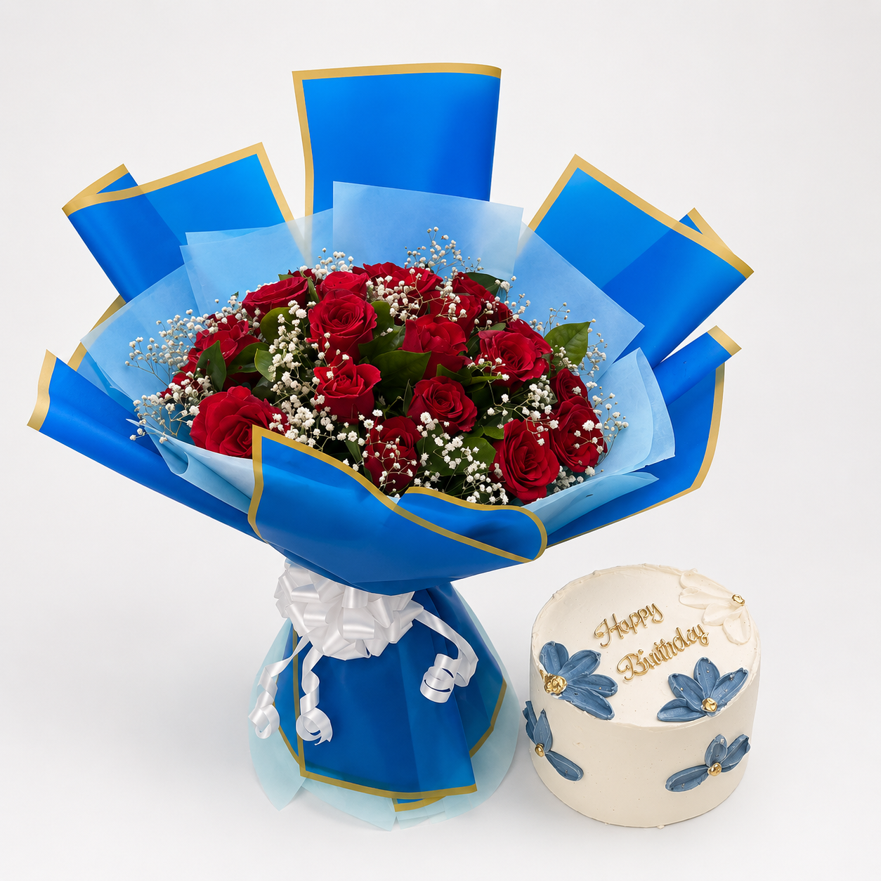 Blue Floral Majesty Combo