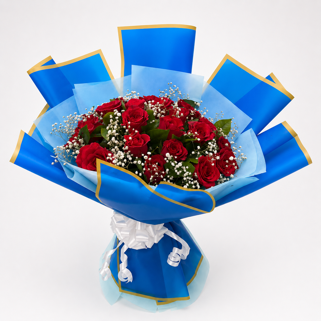Blue Floral Majesty Combo
