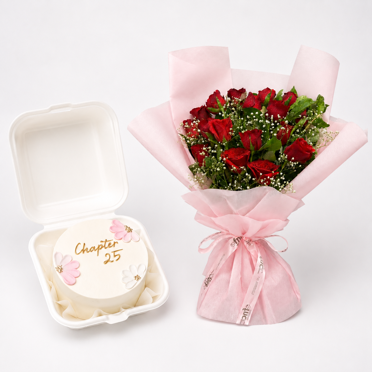 Red Roses & Bento Cake