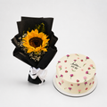 Sunflower & Cake Combo