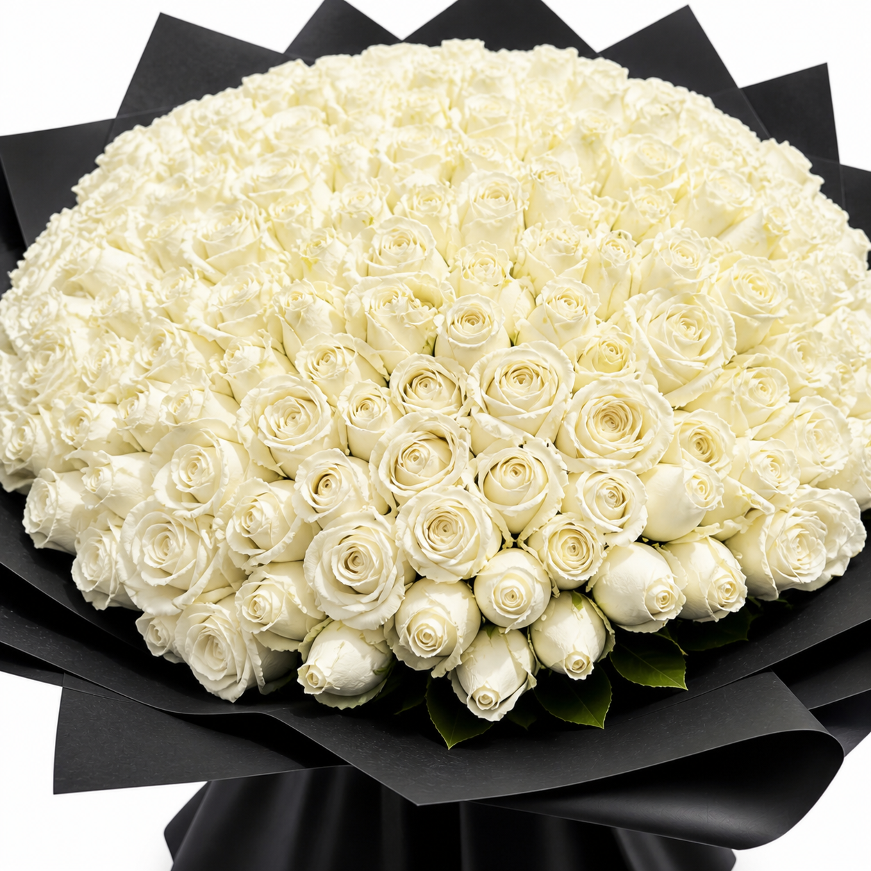 500 White Roses Bouquet
