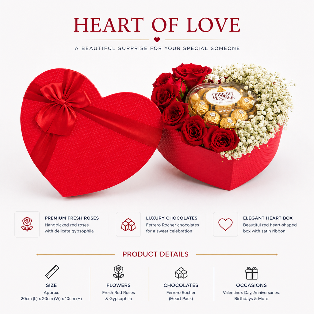 Heart Gift Arrangement